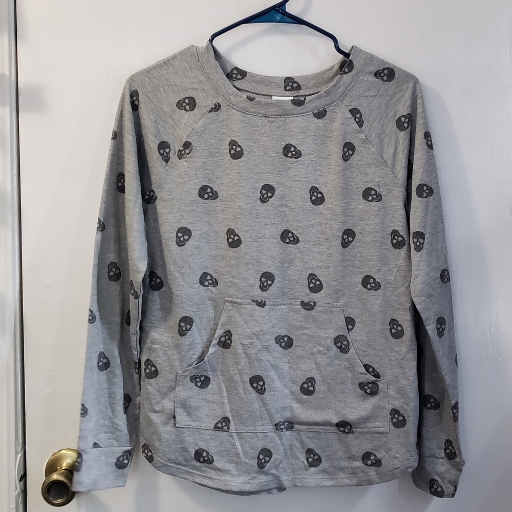 Grey Sweatshirt with Pockets